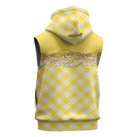 Hawaii Palaka Pikake Lokelani Plumeria Sleeveless Zip Hoodie Melemele Coquette Bow LT01 - Polynesian Pride