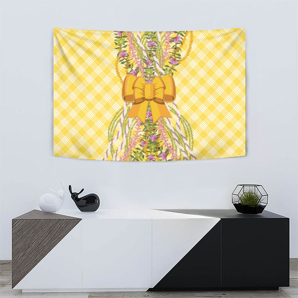 Hawaii Palaka Pikake Lokelani Plumeria Tapestry Melemele Coquette Bow LT01 - Polynesian Pride