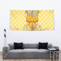 Hawaii Palaka Pikake Lokelani Plumeria Tapestry Melemele Coquette Bow LT01 - Polynesian Pride