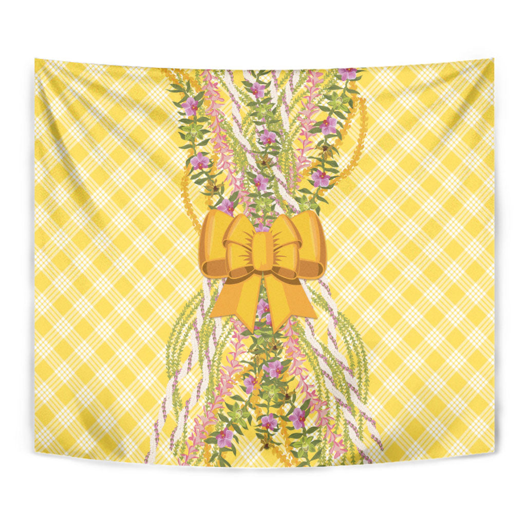 Hawaii Palaka Pikake Lokelani Plumeria Tapestry Melemele Coquette Bow LT01 - Polynesian Pride