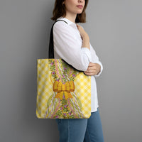 Hawaii Palaka Pikake Lokelani Plumeria Tote Bag Melemele Coquette Bow LT01 - Polynesian Pride