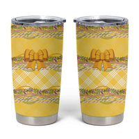 Hawaii Palaka Pikake Lokelani Plumeria Tumbler Cup Melemele Coquette Bow LT01 Yellow - Polynesian Pride
