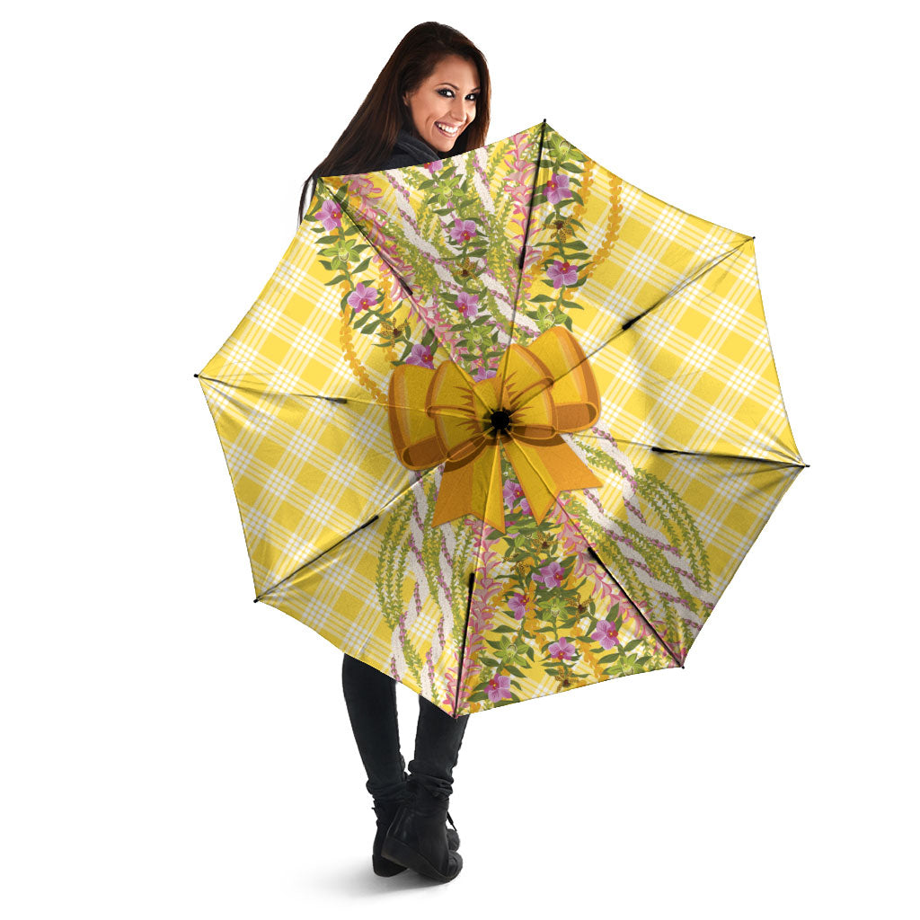 Hawaii Palaka Pikake Lokelani Plumeria Umbrella Melemele Coquette Bow LT01 - Polynesian Pride