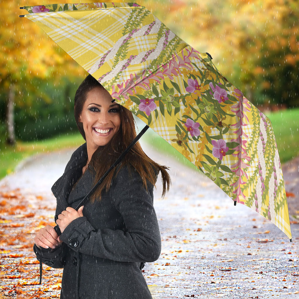 Hawaii Palaka Pikake Lokelani Plumeria Umbrella Melemele Coquette Bow LT01 - Polynesian Pride
