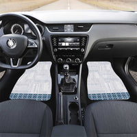 Samoa Siapo Blue Trimmed Car Mats Samoa White Sunday - Polynesian Pride