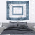 Samoa Siapo Blue Trimmed Tapestry Samoa White Sunday - Polynesian Pride