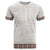 Samoa Siapo Brown Trimmed T Shirt Samoa White Sunday - Polynesian Pride