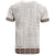 Samoa Siapo Brown Trimmed T Shirt Samoa White Sunday - Polynesian Pride