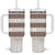 Samoa Siapo Brown Trimmed Tumbler With Handle Samoa White Sunday - Polynesian Pride