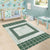 Samoa Siapo Green Trimmed Area Rug Samoa White Sunday - Polynesian Pride
