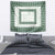 Samoa Siapo Green Trimmed Tapestry Samoa White Sunday - Polynesian Pride