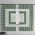 Samoa Siapo Green Trimmed Window Curtain Samoa White Sunday - Polynesian Pride