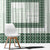 Samoa Siapo Green Trimmed Window Curtain Samoa White Sunday - Polynesian Pride