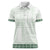 Samoa Siapo Green Trimmed Women Polo Shirt Samoa White Sunday - Polynesian Pride
