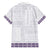 Samoa Siapo Purple Trimmed Family Matching Puletasi and Hawaiian Shirt Samoa White Sunday - Polynesian Pride