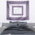 Samoa Siapo Purple Trimmed Tapestry Samoa White Sunday - Polynesian Pride