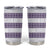 Samoa Siapo Purple Trimmed Tumbler Cup Samoa White Sunday - Polynesian Pride