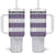 Samoa Siapo Purple Trimmed Tumbler With Handle Samoa White Sunday - Polynesian Pride