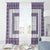 Samoa Siapo Purple Trimmed Window Curtain Samoa White Sunday - Polynesian Pride