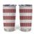 Samoa Siapo Red Trimmed Tumbler Cup Samoa White Sunday - Polynesian Pride