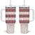 Samoa Siapo Red Trimmed Tumbler With Handle Samoa White Sunday - Polynesian Pride