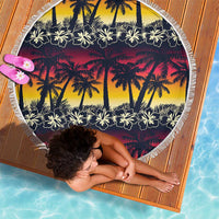 Hawaii Hibiscus Palm Tree Sunset Beach Blanket Tropical Style LT01 - Polynesian Pride