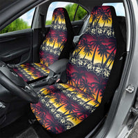 Hawaii Hibiscus Palm Tree Sunset Car Seat Cover Tropical Style LT01 - Polynesian Pride