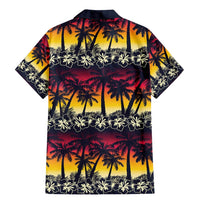 Hawaii Hibiscus Palm Tree Sunset Family Matching Mermaid Dress and Hawaiian Shirt Tropical Style LT01 - Polynesian Pride