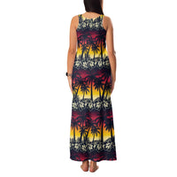 Hawaii Hibiscus Palm Tree Sunset Family Matching Tank Maxi Dress and Hawaiian Shirt Tropical Style LT01 - Polynesian Pride