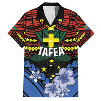 Personalised Vanuatu Tafea Province Family Matching Off Shoulder Maxi Dress and Hawaiian Shirt Unique Tropical Tribal Pattern LT01 Dad's Shirt - Short Sleeve Colorful - Polynesian Pride