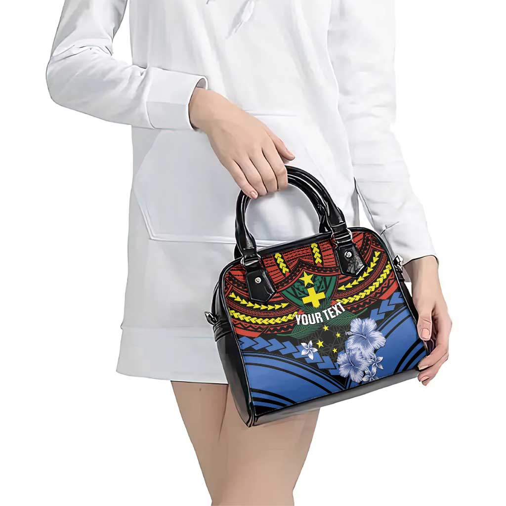 Personalised Vanuatu Tafea Province Shoulder Handbag Unique Tropical Tribal Pattern