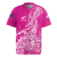Custom New Zealand Rugby Silver Fern Rugby Jersey Aotearoa Kiwi Maori Pink Version LT01 Pink - Polynesian Pride