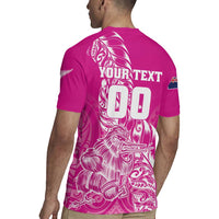 Custom New Zealand Rugby Silver Fern Rugby Jersey Aotearoa Kiwi Maori Pink Version LT01 - Polynesian Pride