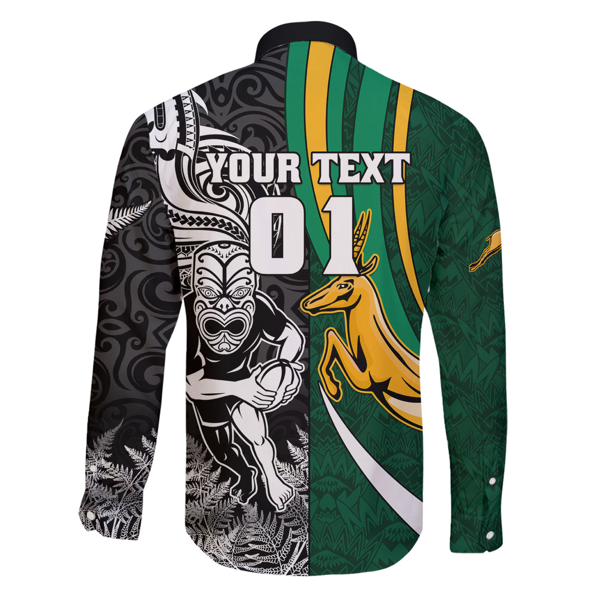 Custom New Zealand and South Africa Rugby Family Matching Puletasi Dress and Hawaiian Shirt Silver Fern Protea Pattern World Cup 2023 LT01 - Polynesian Pride