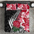 New Zealand and England Rugby Bedding Set Silver Fern With Red Rose World Cup 2023 LT01 Art - Polynesian Pride