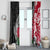 New Zealand and England Rugby Window Curtain Silver Fern With Red Rose World Cup 2023 LT01 - Polynesian Pride