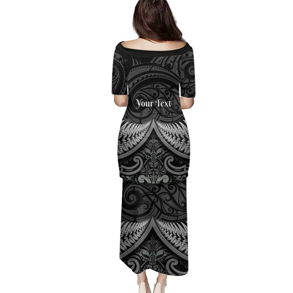 Personalised Toitu Te Tiriti Aotearoa Silver Fern Family Matching Puletasi and Hawaiian Shirt New Zealand Maori Pattern LT01 - Polynesian Pride