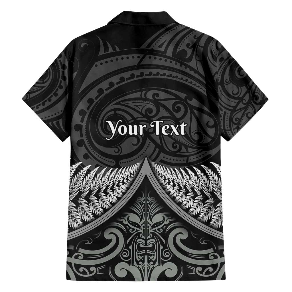 Personalised Toitu Te Tiriti Aotearoa Silver Fern Family Matching Short Sleeve Bodycon Dress and Hawaiian Shirt New Zealand Maori Pattern LT01 - Polynesian Pride