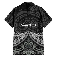 Personalised Toitu Te Tiriti Aotearoa Silver Fern Hawaiian Shirt New Zealand Maori Pattern LT01 - Polynesian Pride