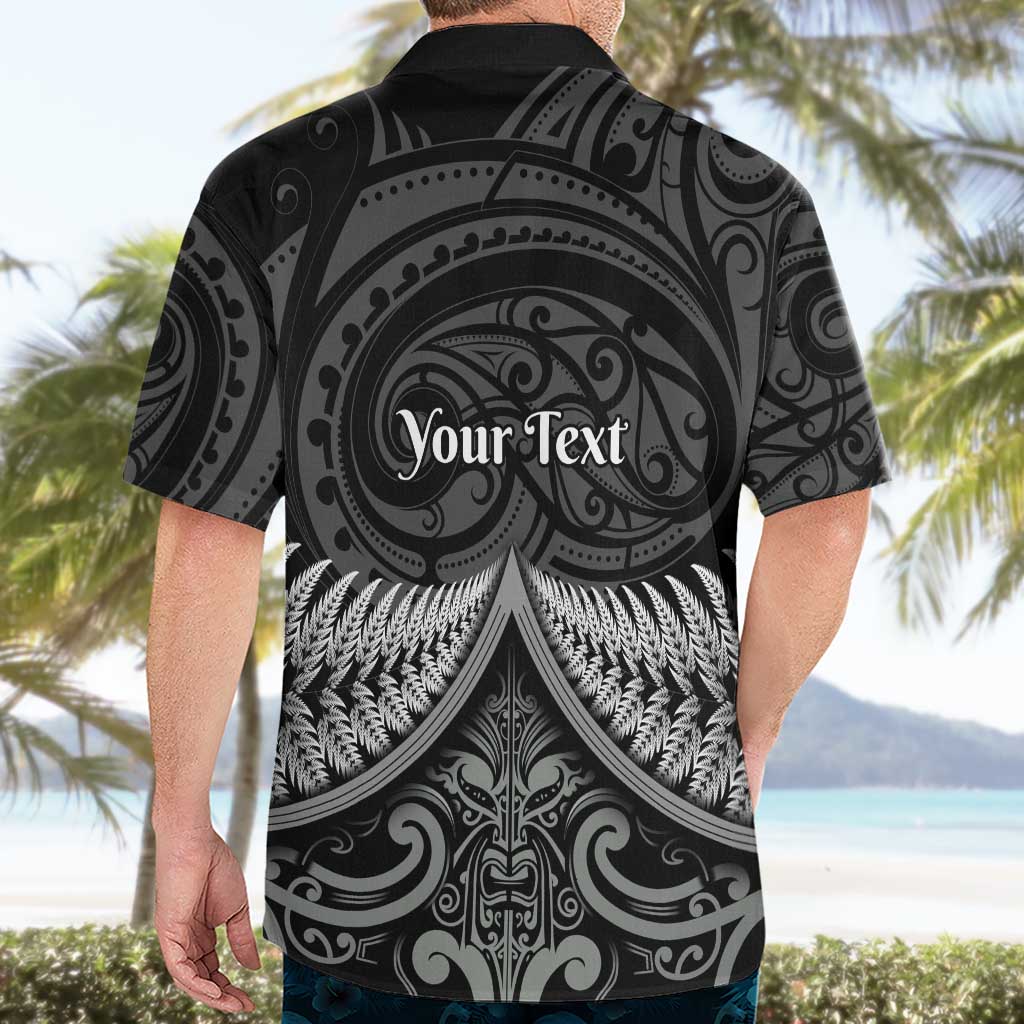 Personalised Toitu Te Tiriti Aotearoa Silver Fern Hawaiian Shirt New Zealand Maori Pattern LT01 - Polynesian Pride