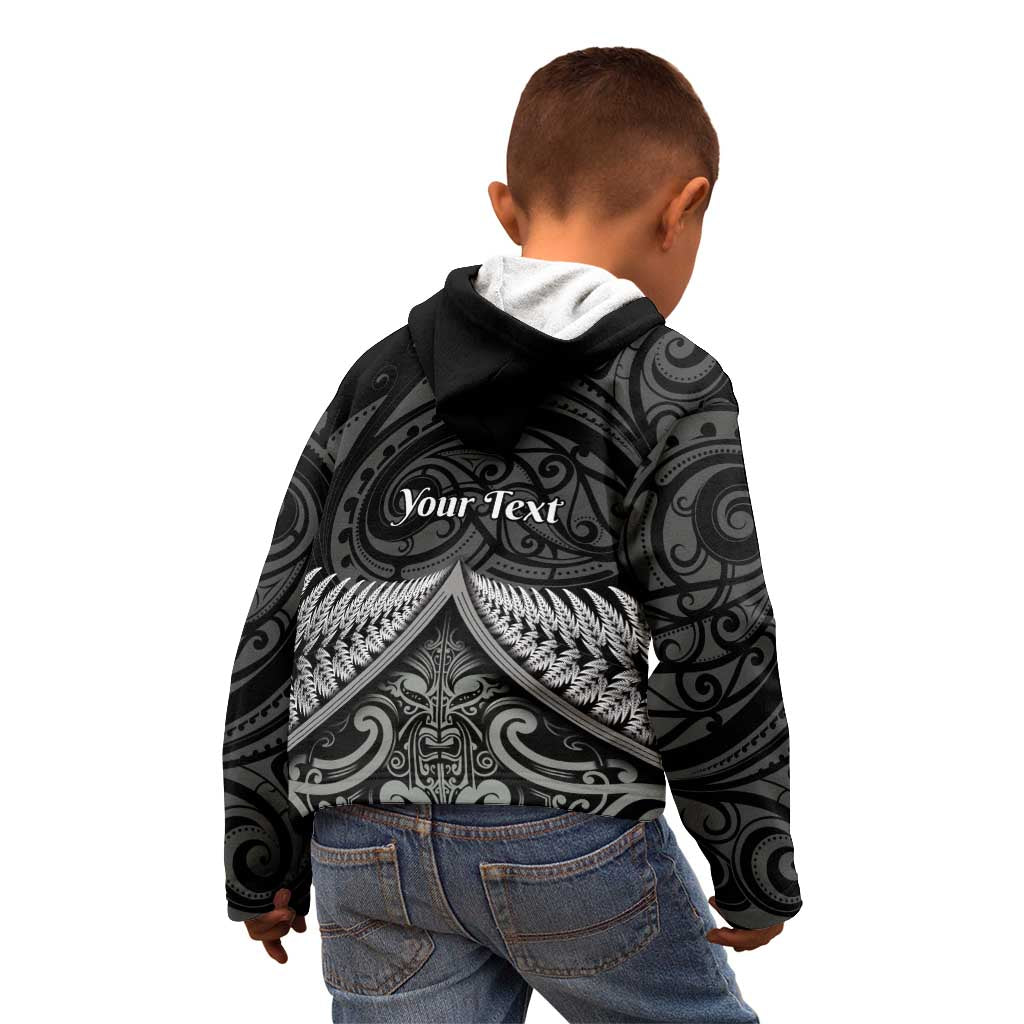 Personalised Toitu Te Tiriti Aotearoa Silver Fern Kid Hoodie New Zealand Maori Pattern LT01 - Polynesian Pride