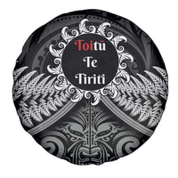 Toitu Te Tiriti Aotearoa Silver Fern Spare Tire Cover New Zealand Maori Pattern LT01 - Polynesian Pride