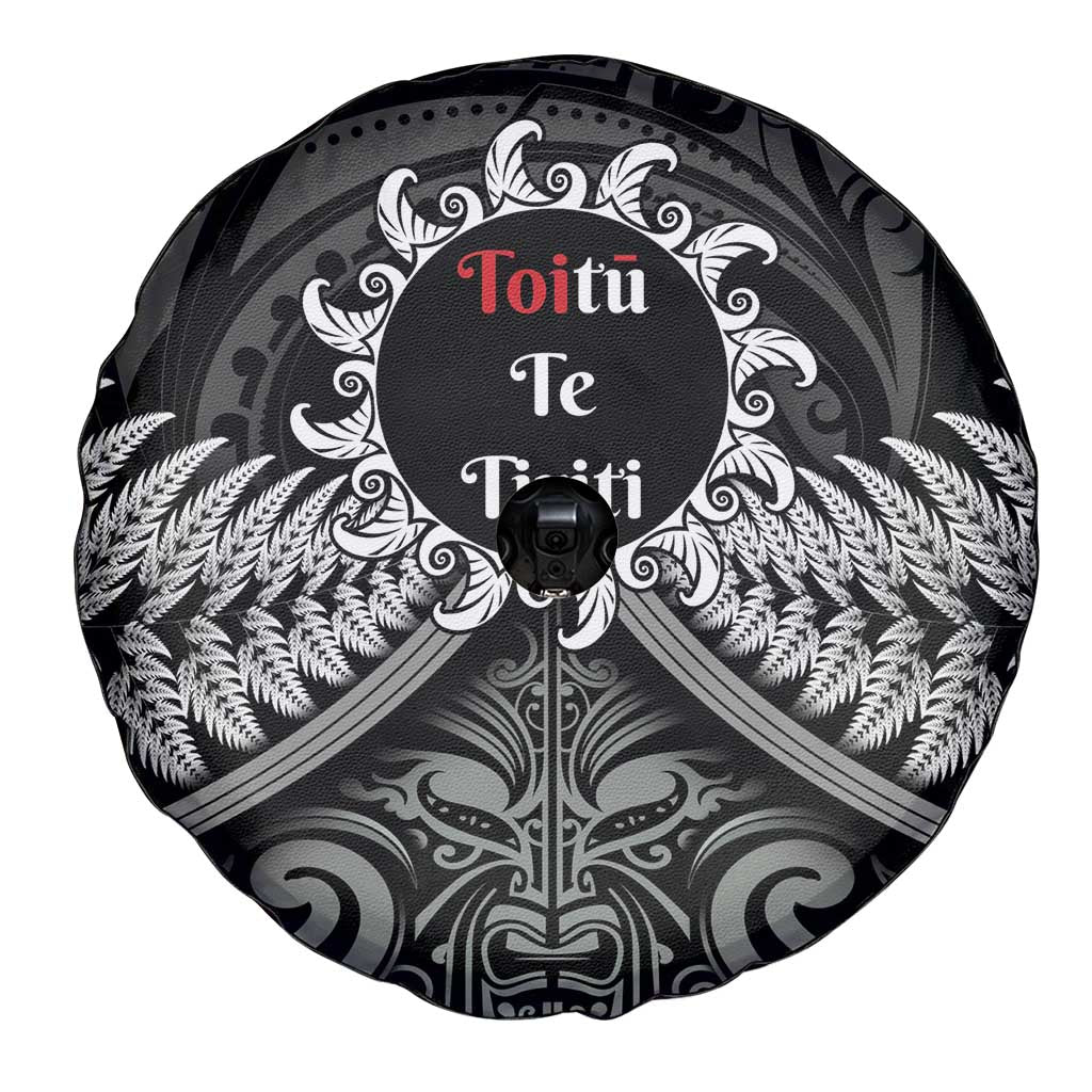 Toitu Te Tiriti Aotearoa Silver Fern Spare Tire Cover New Zealand Maori Pattern LT01 - Polynesian Pride
