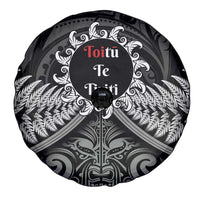 Toitu Te Tiriti Aotearoa Silver Fern Spare Tire Cover New Zealand Maori Pattern LT01 - Polynesian Pride