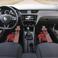 Toitu Te Reo Maori Toitu Te Whenua Toitu Te Tiriti Car Mats Maori Warrior New Zealand LT01 Set 2pcs - Front Black - Polynesian Pride