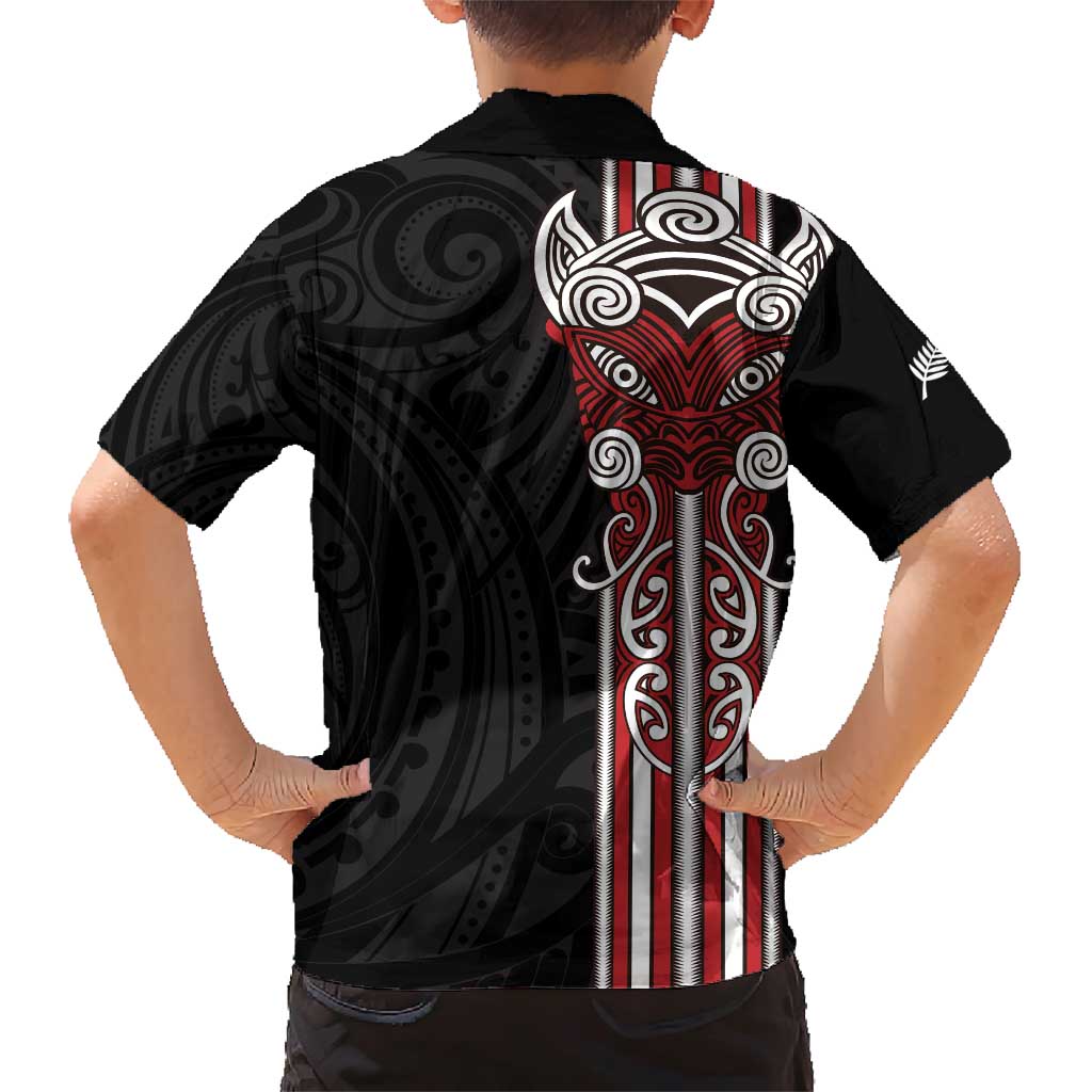 Toitu Te Reo Maori Toitu Te Whenua Toitu Te Tiriti Family Matching Short Sleeve Bodycon Dress and Hawaiian Shirt Maori Warrior New Zealand LT01 - Polynesian Pride