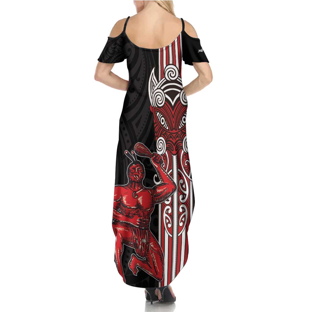 Toitu Te Reo Maori Toitu Te Whenua Toitu Te Tiriti Family Matching Summer Maxi Dress and Hawaiian Shirt Maori Warrior New Zealand LT01 - Polynesian Pride
