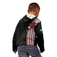 Toitu Te Reo Maori Toitu Te Whenua Toitu Te Tiriti Kid Hoodie Maori Warrior New Zealand LT01 - Polynesian Pride