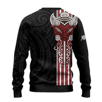 Toitu Te Reo Maori Toitu Te Whenua Toitu Te Tiriti Ugly Christmas Sweater Maori Warrior LT01 - Polynesian Pride
