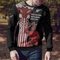 Toitu Te Reo Maori Toitu Te Whenua Toitu Te Tiriti Ugly Christmas Sweater Maori Warrior LT01 - Polynesian Pride